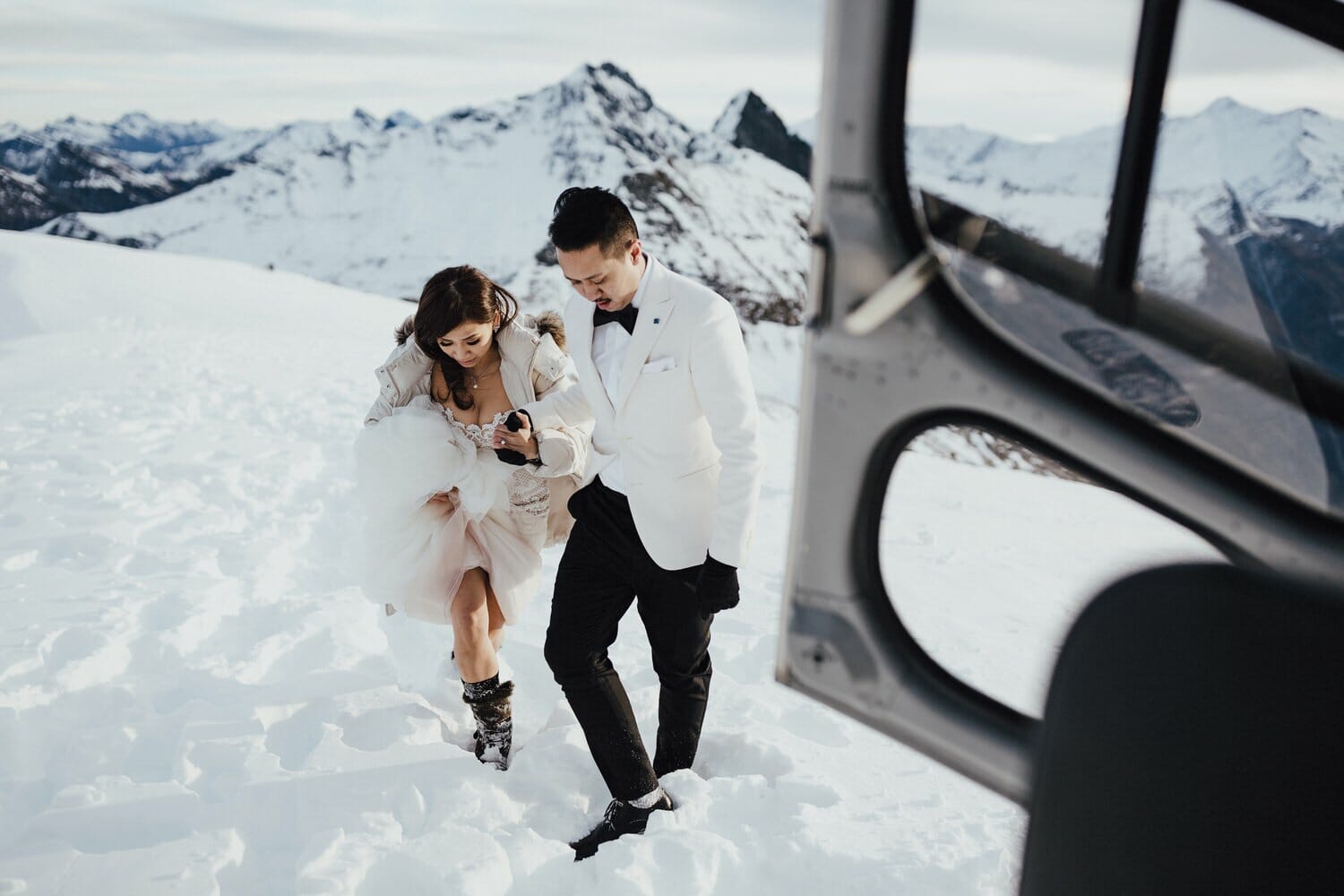 Vichi + Anthony Mountain Wedding, New Zealand Elopement Wedding Photographer